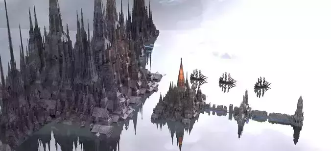 Dark Fantasy Pirate fort City