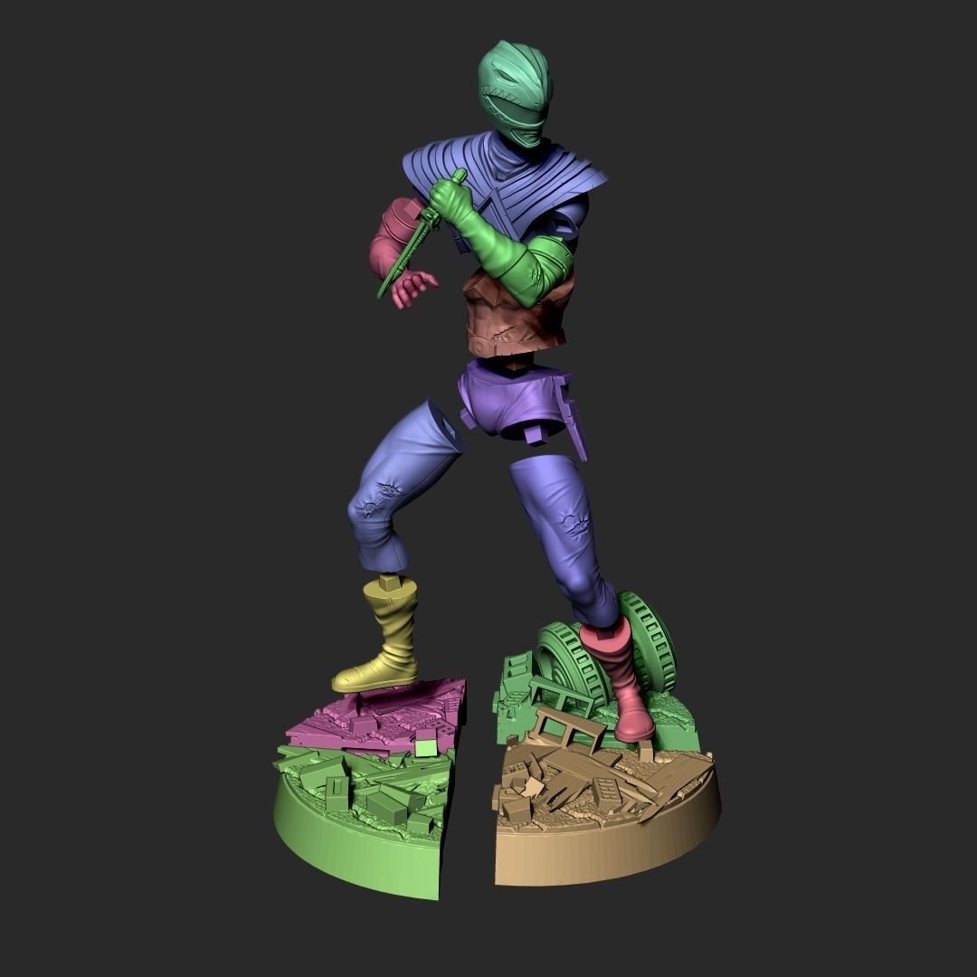 Green power ranger 3D print model_2