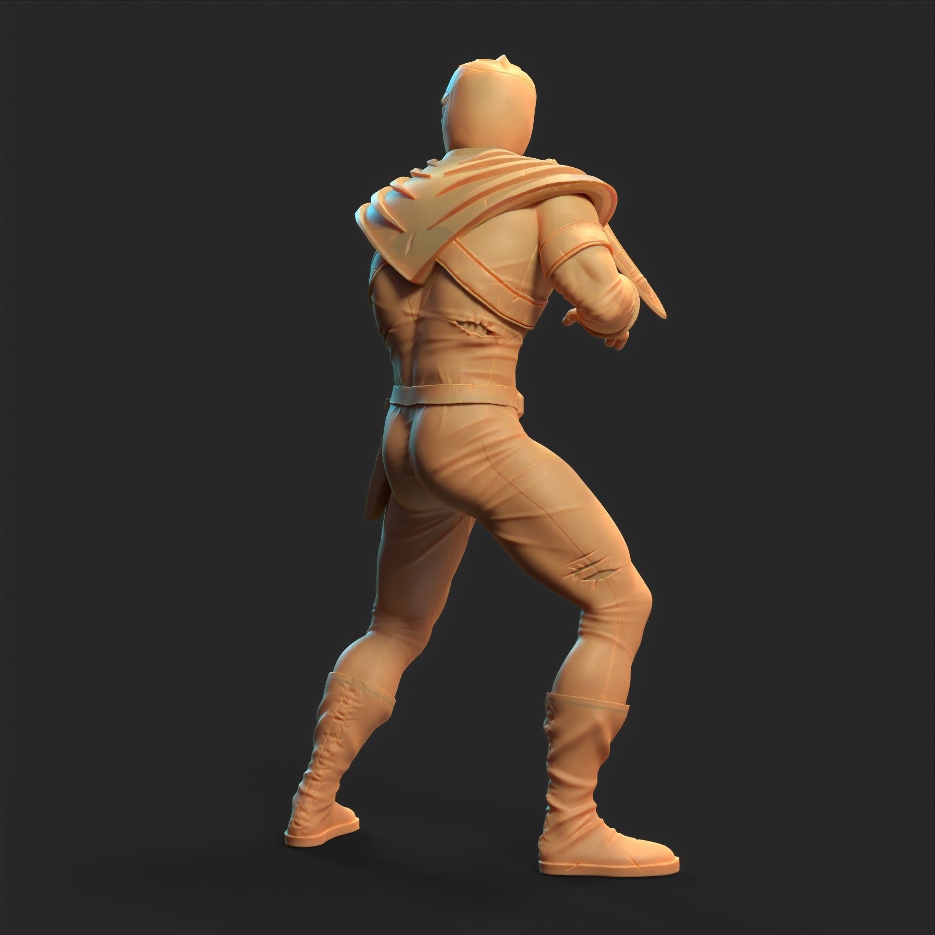 Green power ranger 3D print model_9