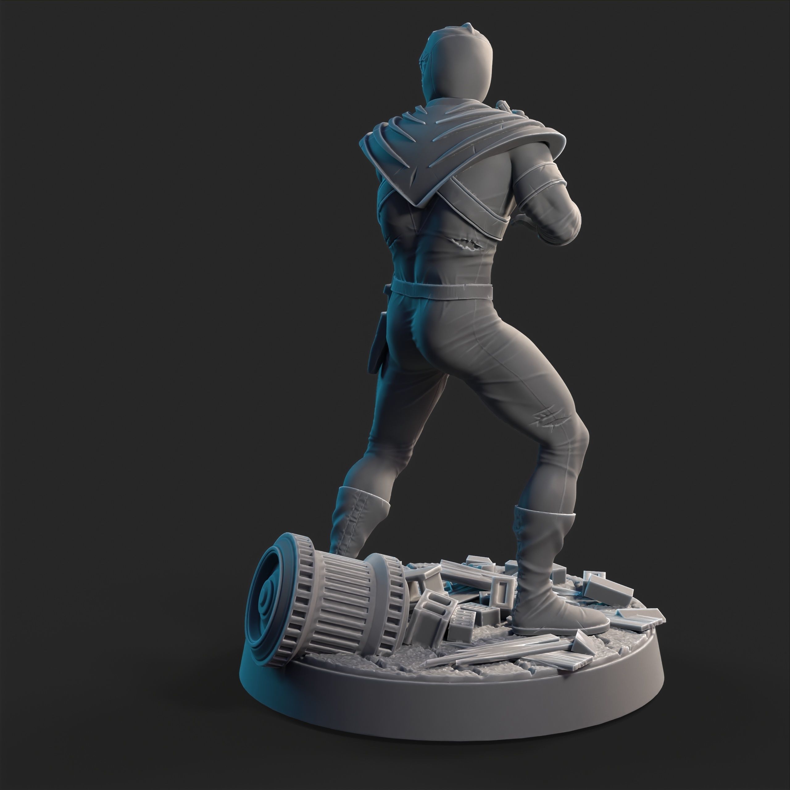 Green power ranger 3D print model_5