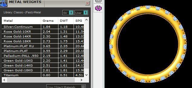 Oval Three Stone Ring v3 3D print model_7