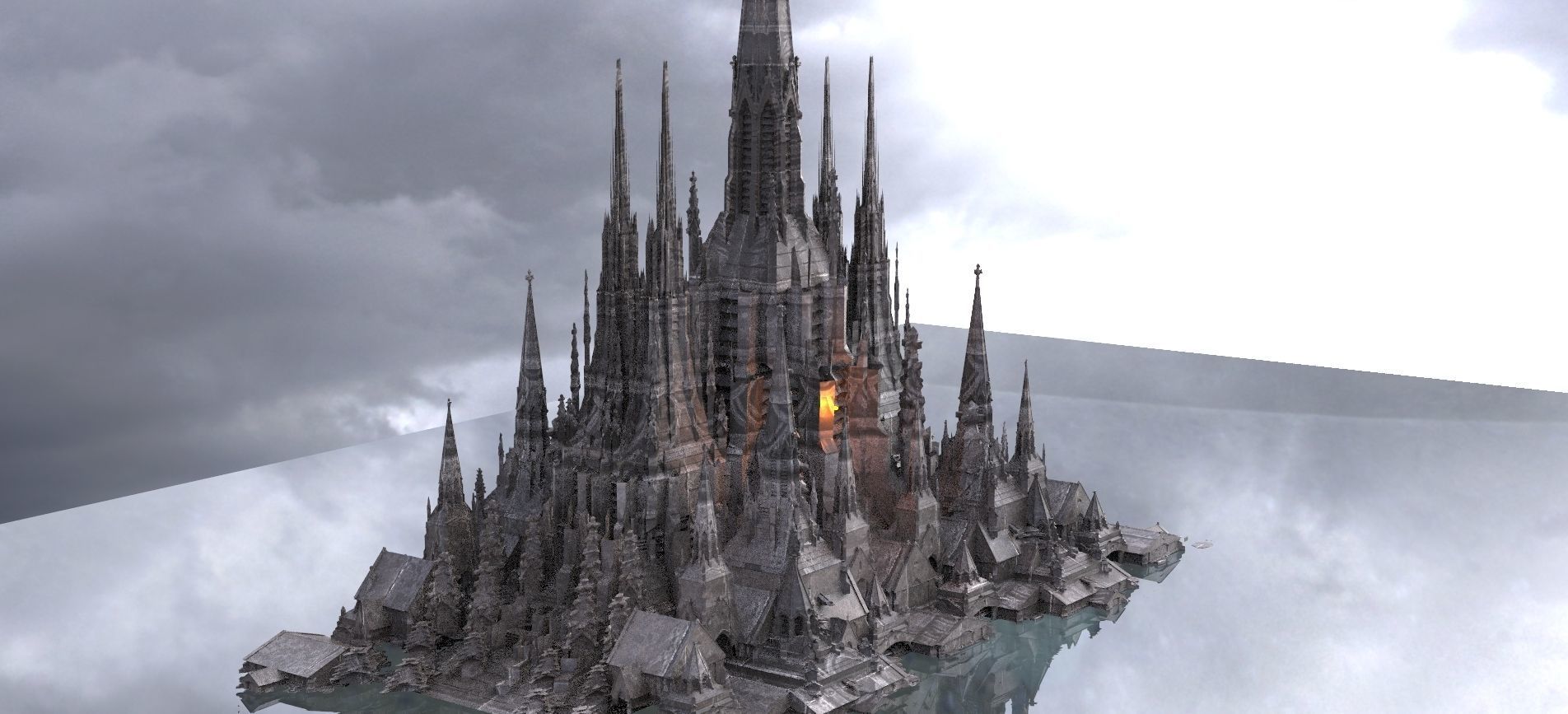 Lord Poseidon Port City Kit bash 3D model_9