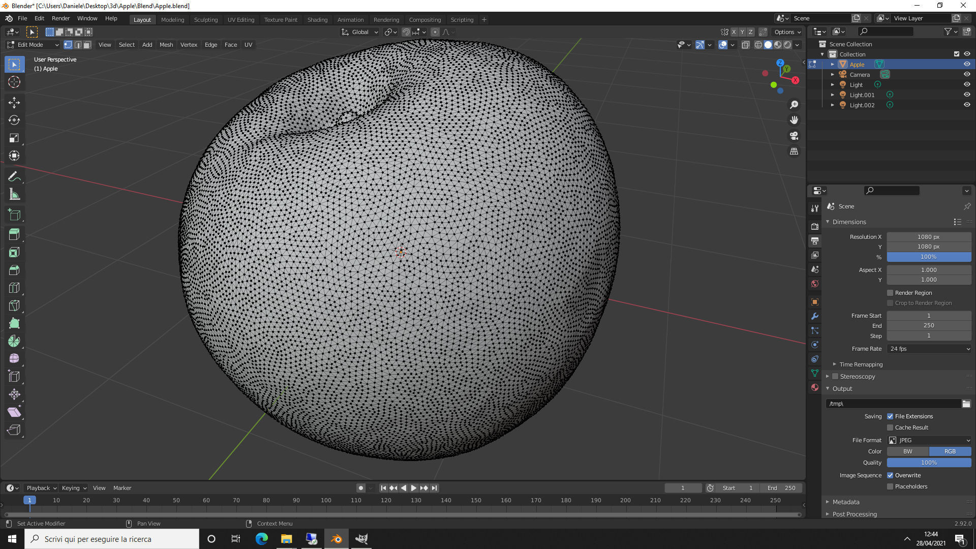 Fruit bowl 3D Model Collection_9