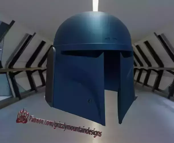 Custom Mando Mandalorian Helmet FANG Based on the Fett Helmets 3D print model Custom Mando Mandalorian Helmet FANG Based on the Fett Helmets 3D print model