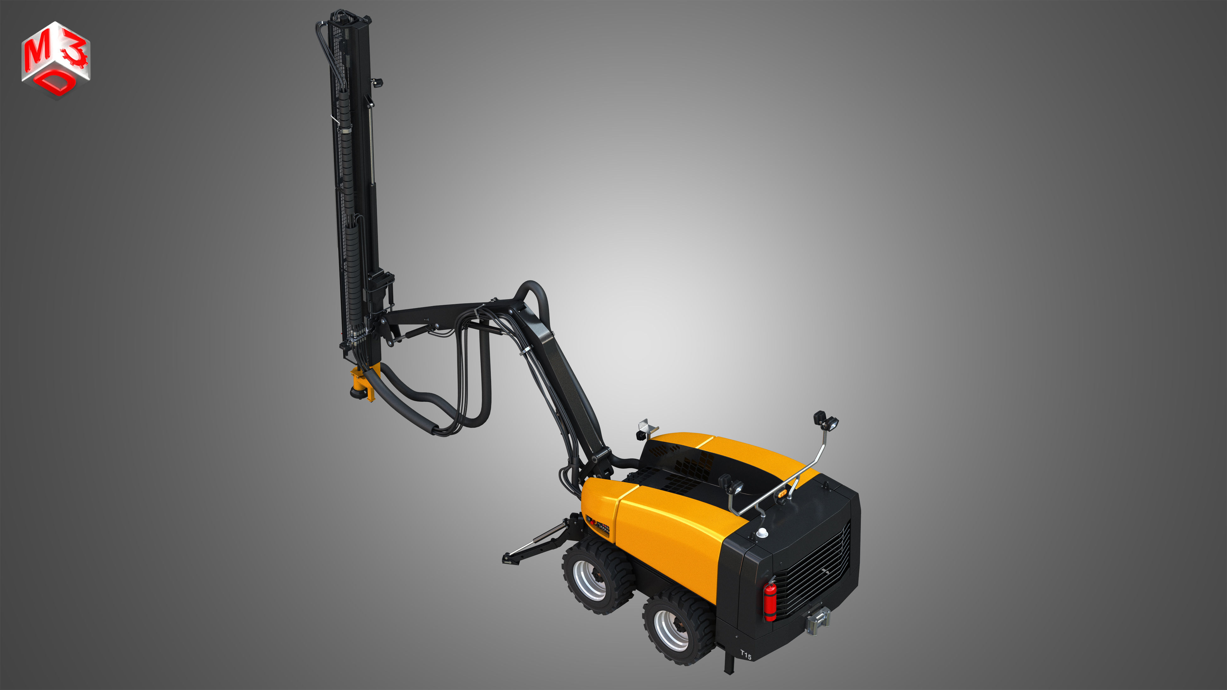 Epiroc FlexiROC T15 R Hammer Drill 3D model_10