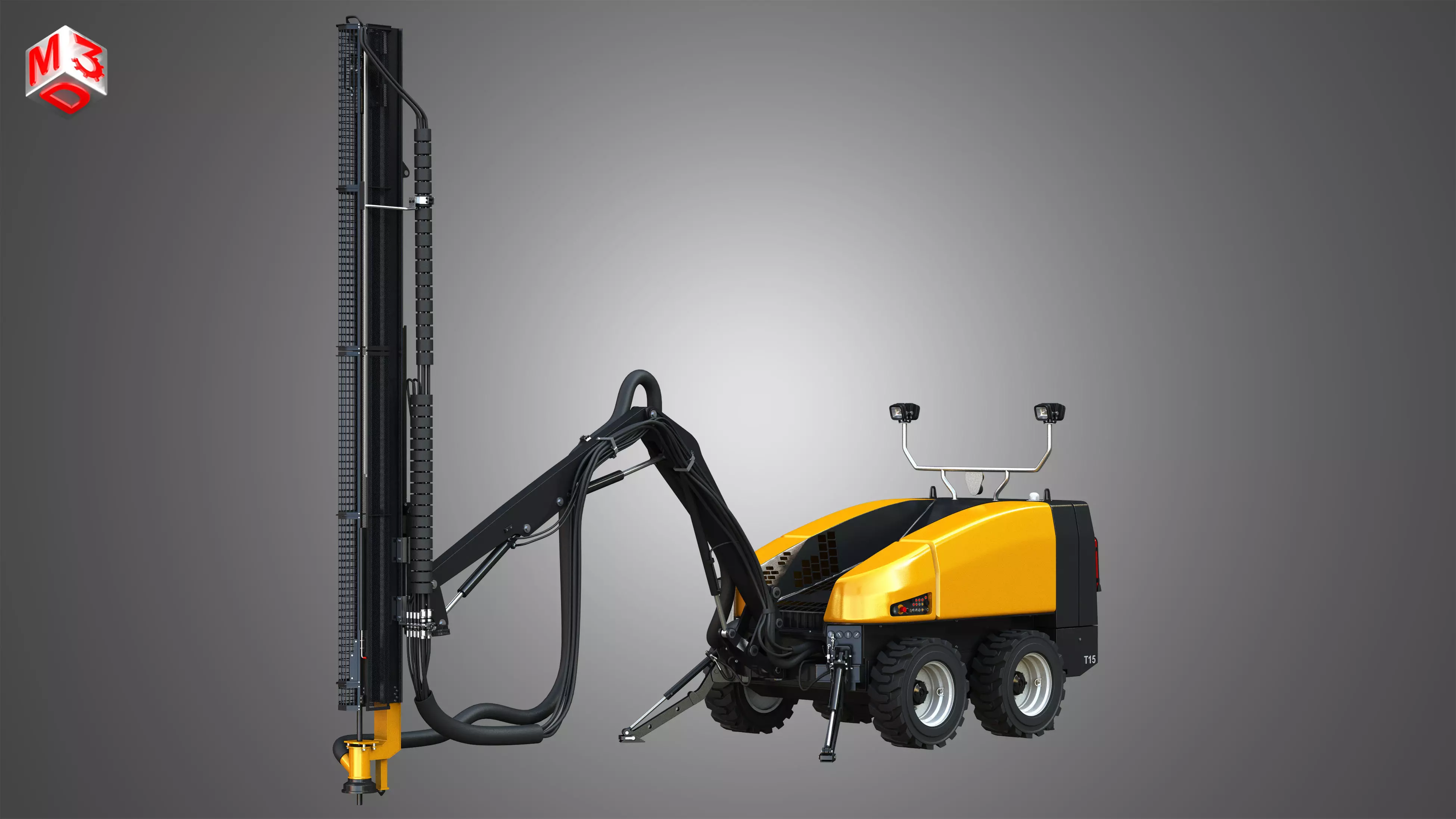 Epiroc FlexiROC T15 R Hammer Drill 3D model_0