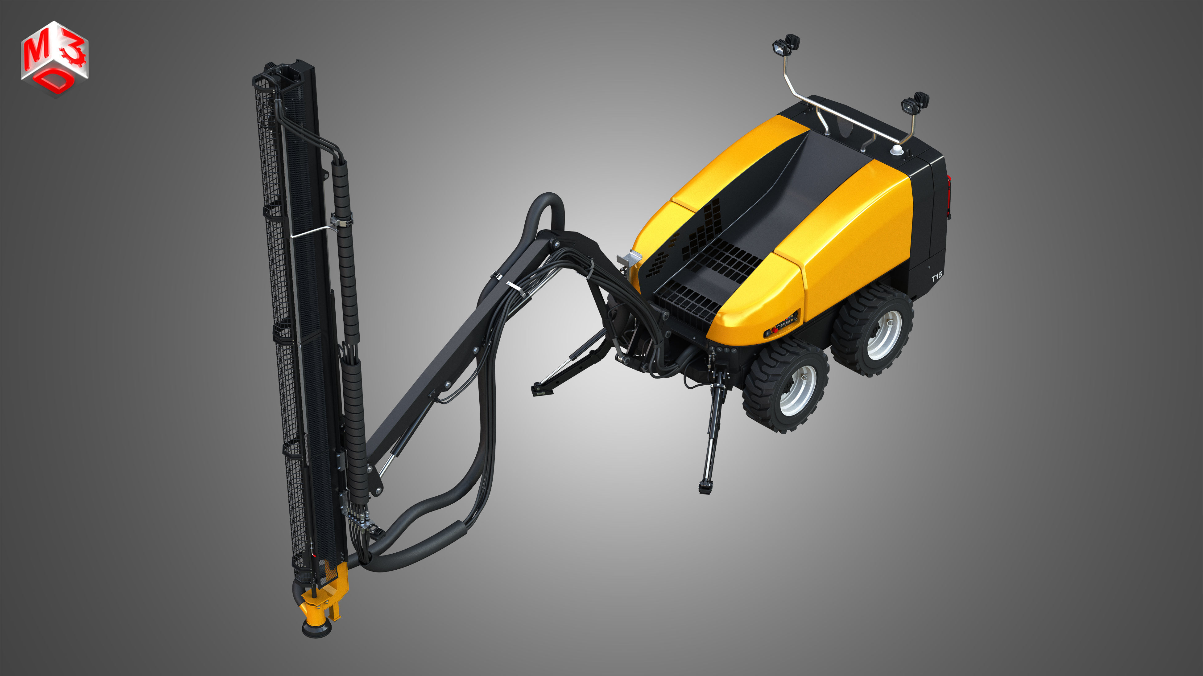 Epiroc FlexiROC T15 R Hammer Drill 3D model_7