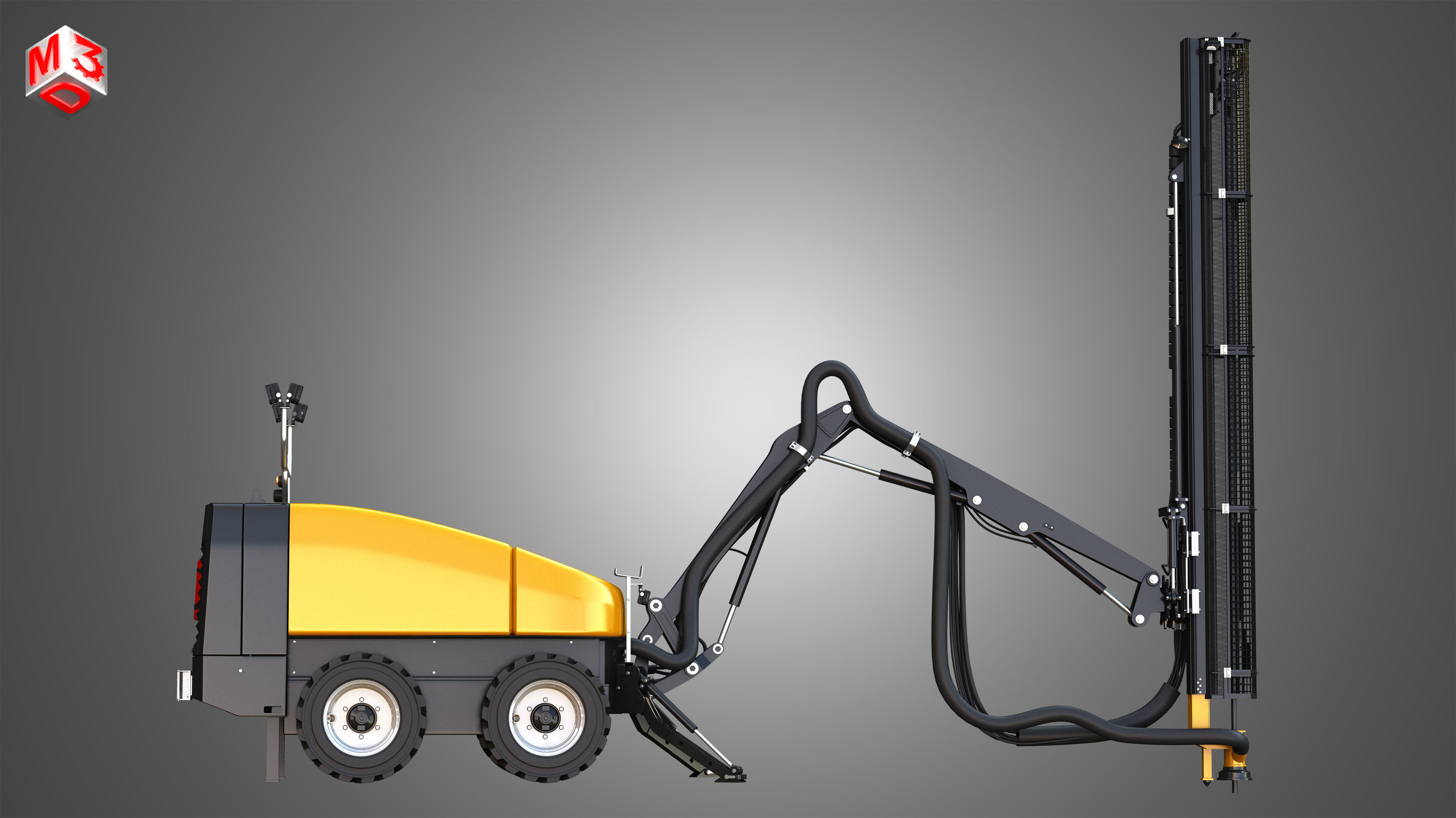 Epiroc FlexiROC T15 R Hammer Drill 3D model_6