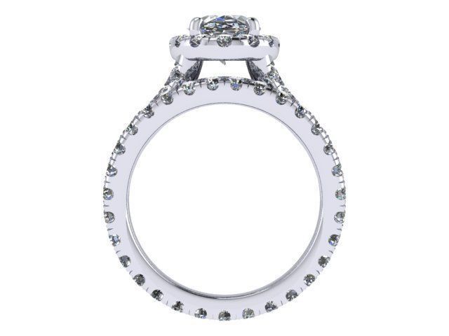 101 V2 Oval Eng Ring w Band 3D print model_3