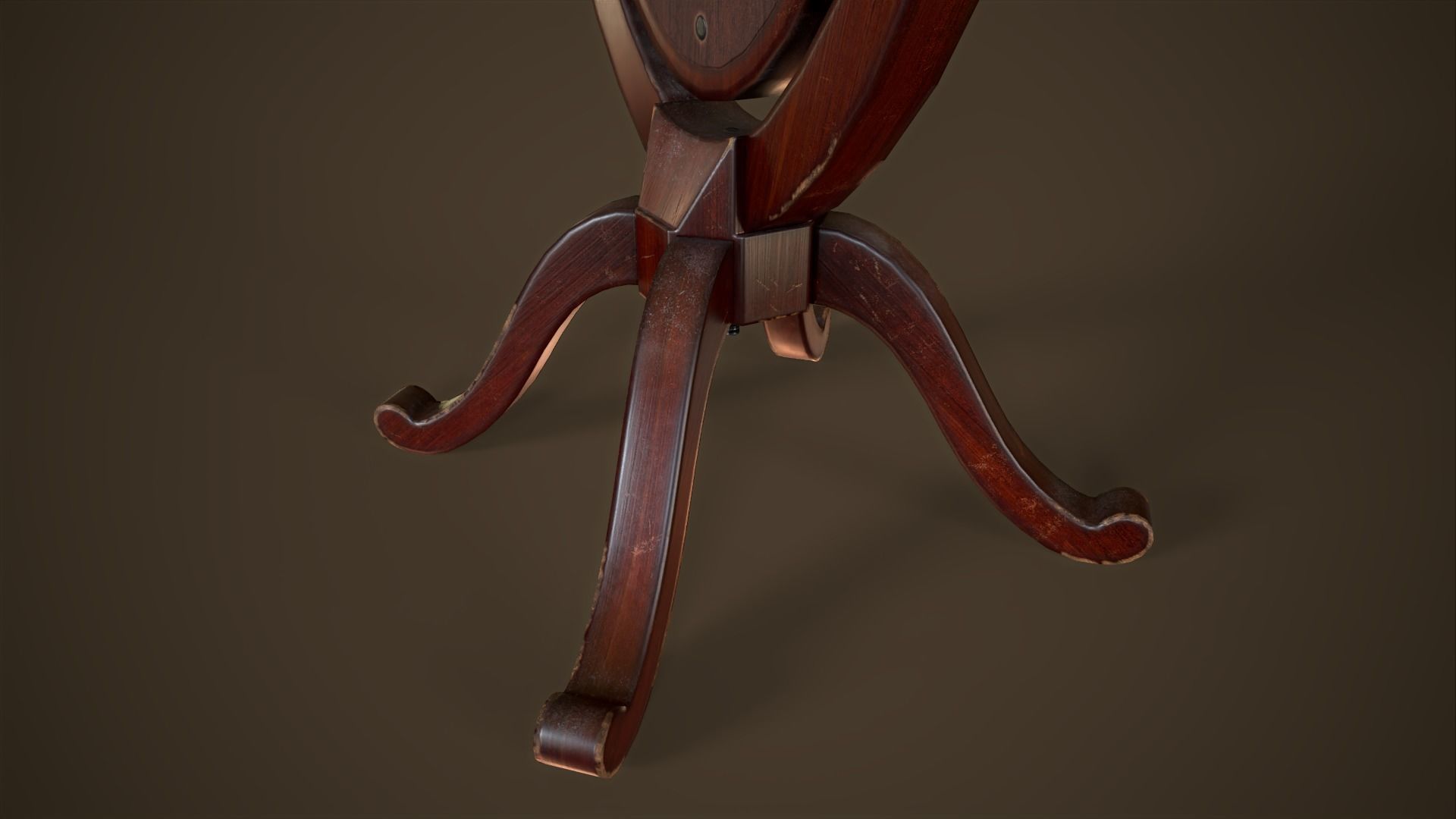 Vintage broken mirror Low-poly 3D model_11