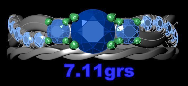 103 RGT Twist Ring 3D print model_5