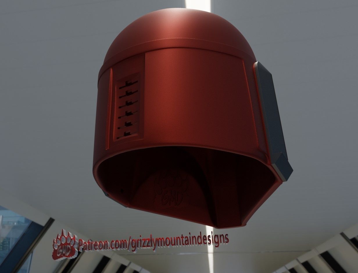 Custom Mando Mandalorian Helmet COMMANDO Based on Fett Helmets 3D print model_4