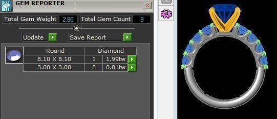 104 PLAT 2ct RD Eng Ring  3D print model_5
