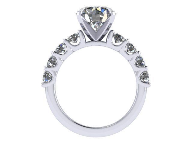 104 PLAT 2ct RD Eng Ring  3D print model_3