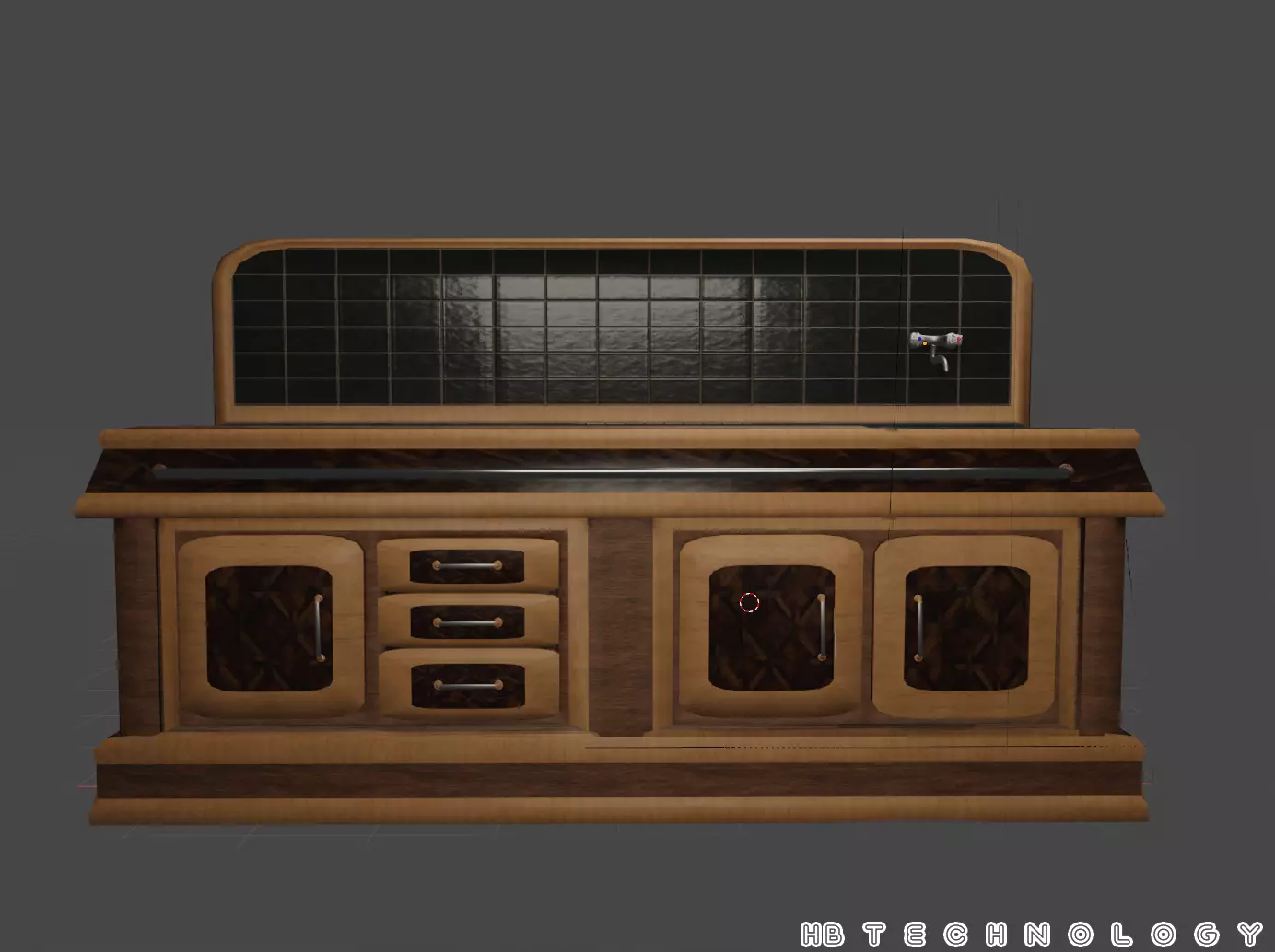 Kitchen wash table Free 3D model