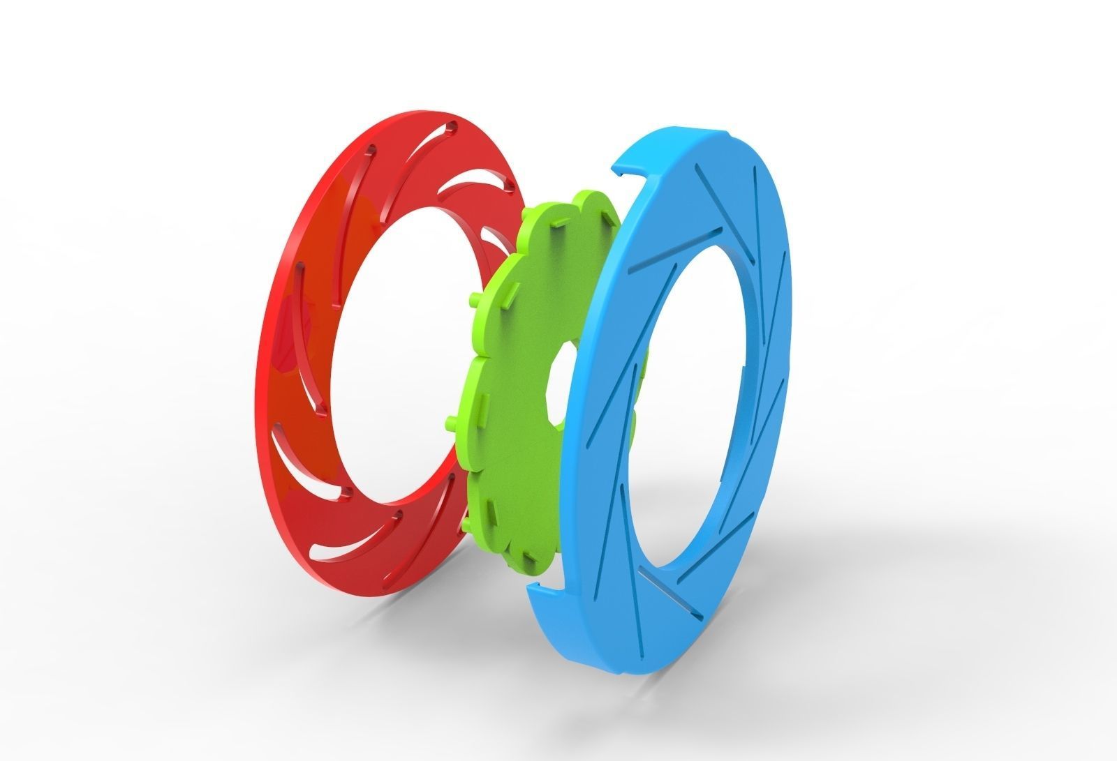 iris diaphragm mechanism 3D print model_9