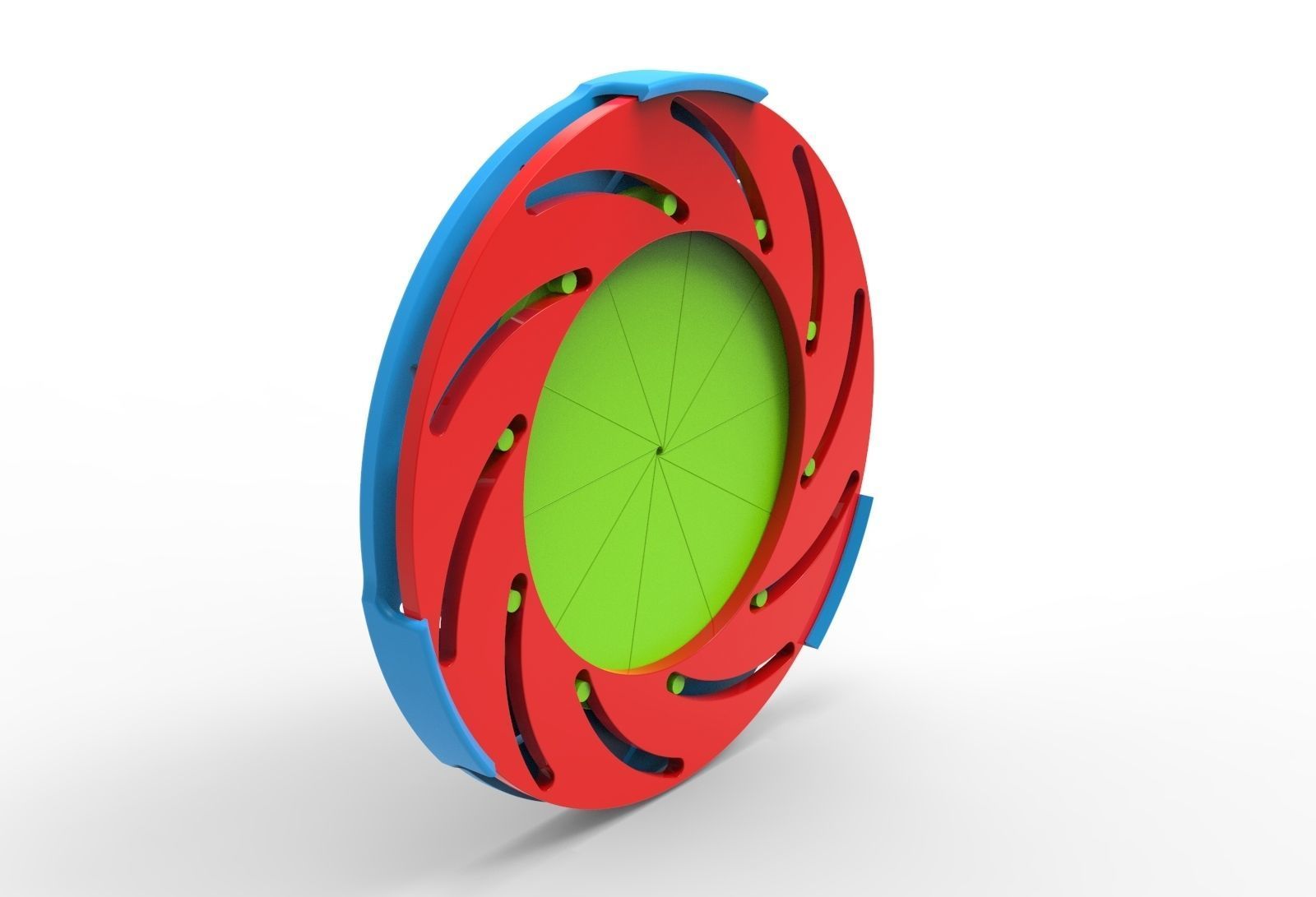 iris diaphragm mechanism 3D print model_2