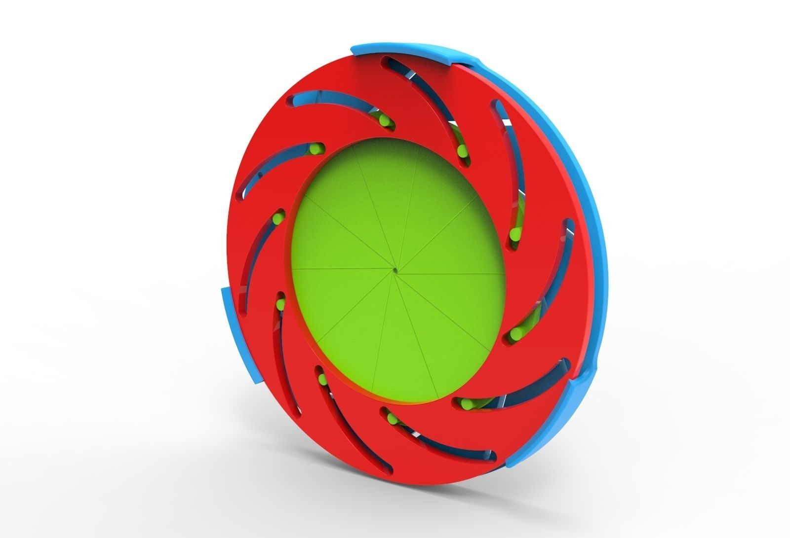 iris diaphragm mechanism 3D print model_4