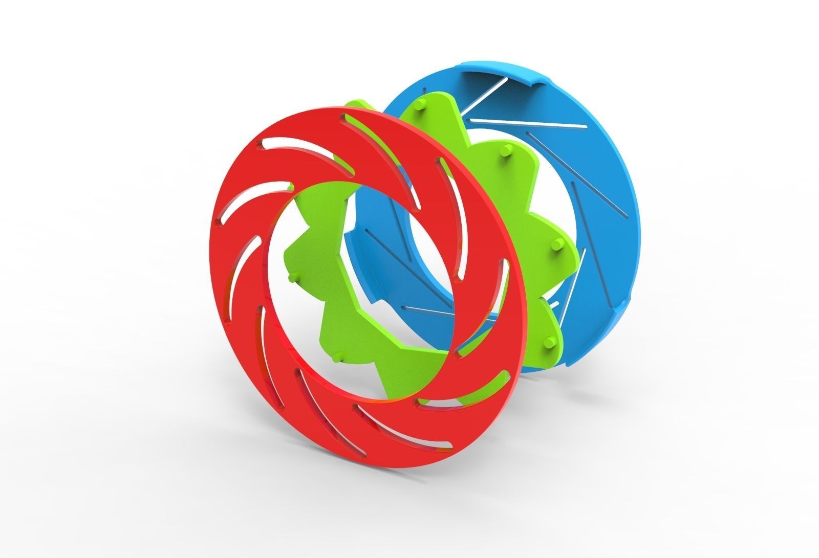 iris diaphragm mechanism 3D print model_19