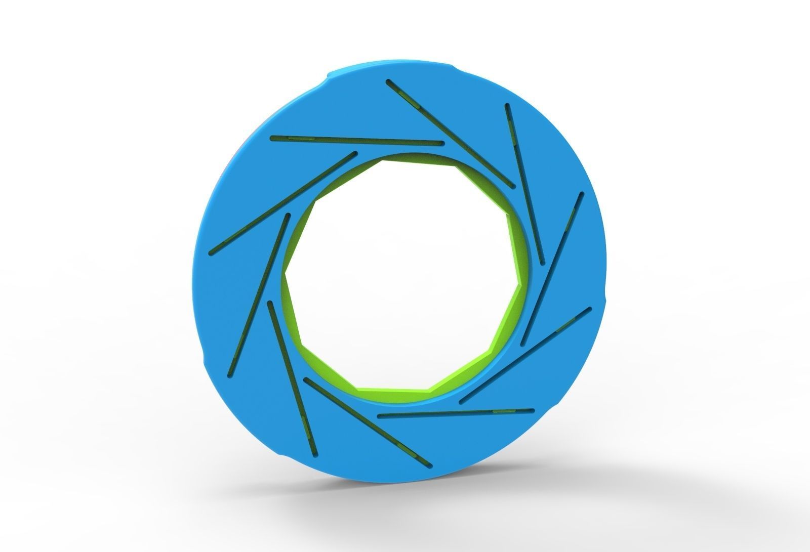 iris diaphragm mechanism 3D print model_15