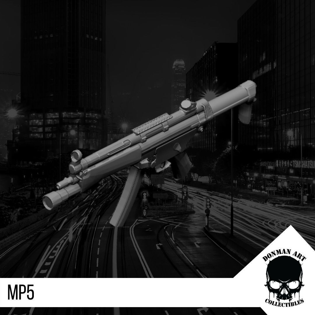 MP5 SCALE 1 12 FOR ACTION FIGURES 3D print model_6
