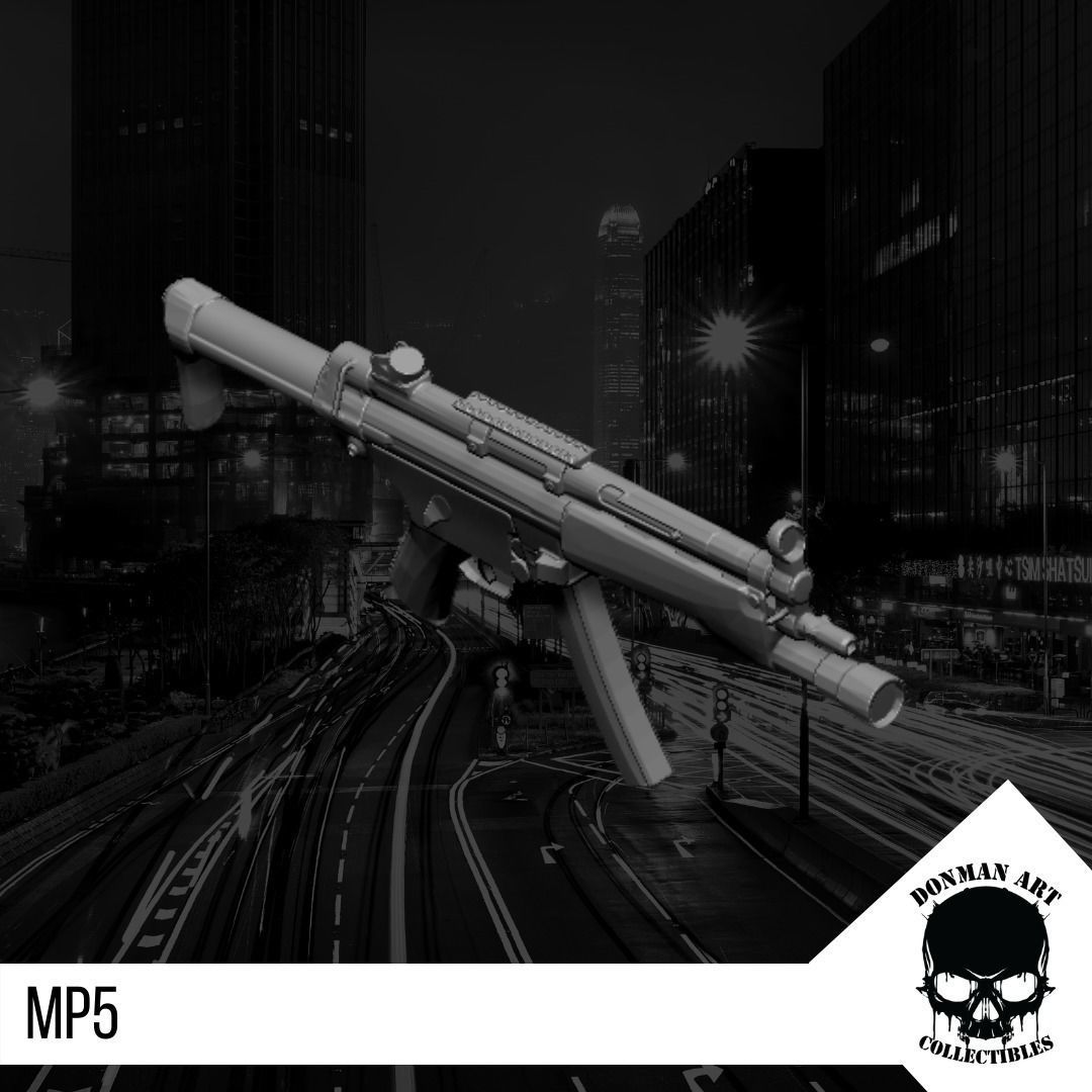 MP5 SCALE 1 12 FOR ACTION FIGURES 3D print model_7