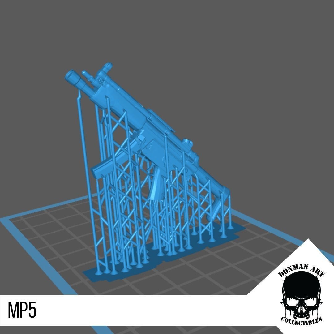MP5 SCALE 1 12 FOR ACTION FIGURES 3D print model_10