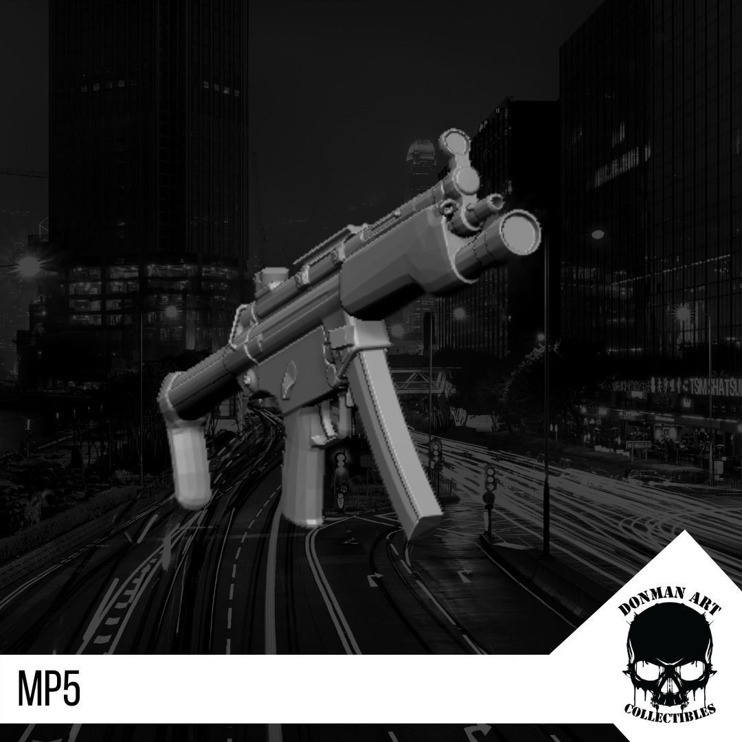 MP5 SCALE 1 12 FOR ACTION FIGURES 3D print model_5