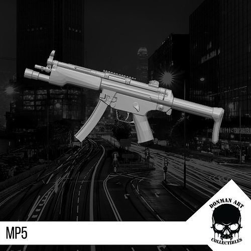 MP5 SCALE 1 12 FOR ACTION FIGURES 3D print model
