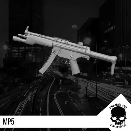 MP5 SCALE 1 12 FOR ACTION FIGURES 3D print model