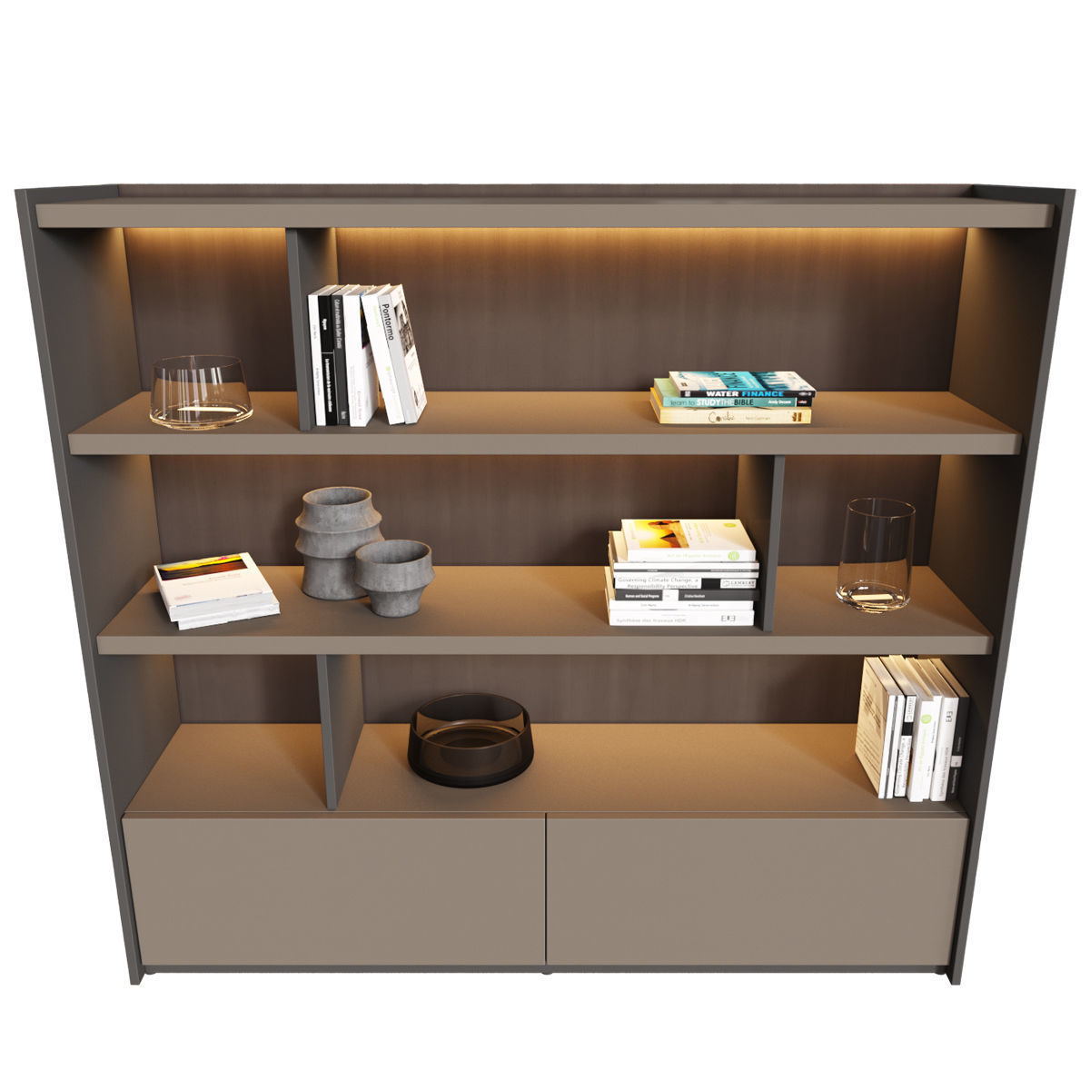 Lansot Grid S Shelving Unit 3D model_3