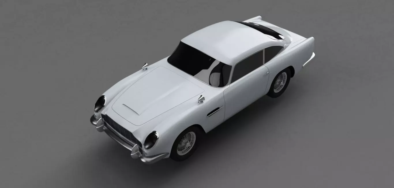 projeto na Fusion 360 o exterior de um Aston Martin DB5 1963 3D print model