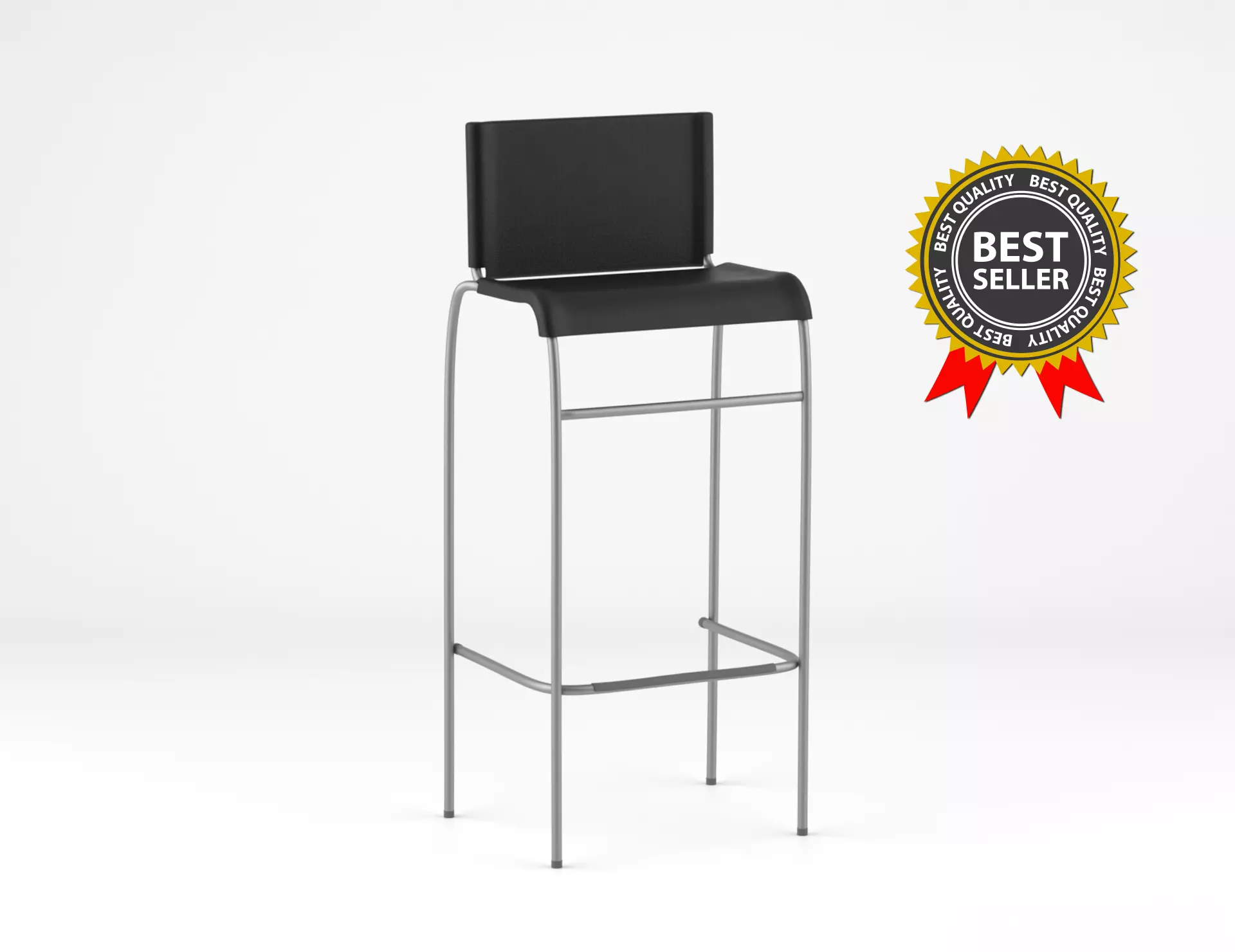 Chair - Seat - Counter Stool - Tall Barstool 3D model