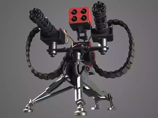 ROBOTICA robot with two guns 3D print model