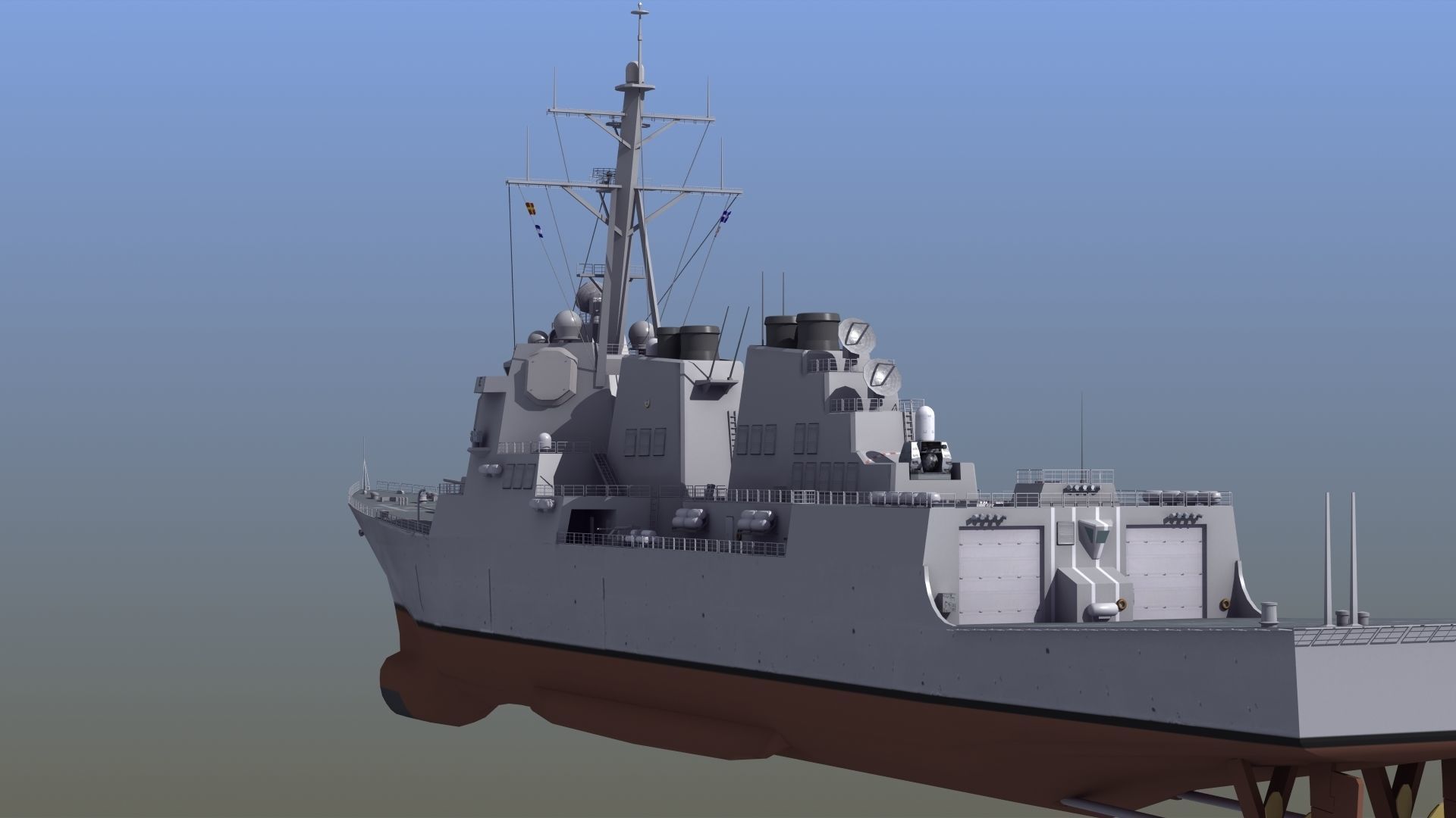 Arleigh Burke Destroyer 3D model | CGTrader