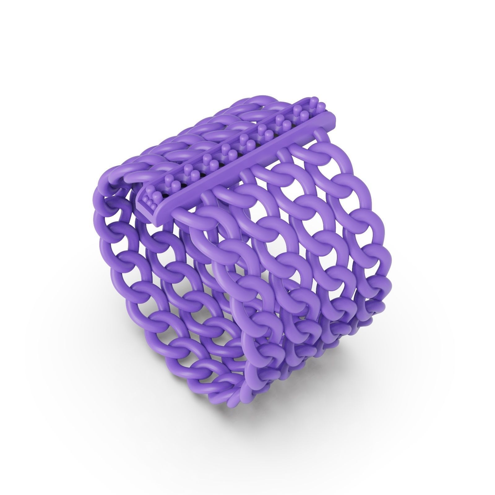 Diamond ring Chain 2 3D print model_1