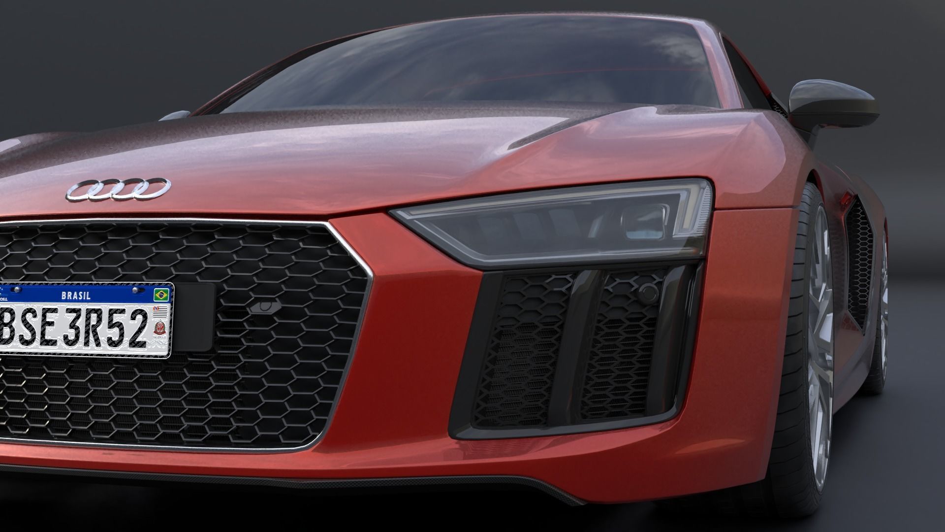 Audi R8 V10 Plus 3D model_2