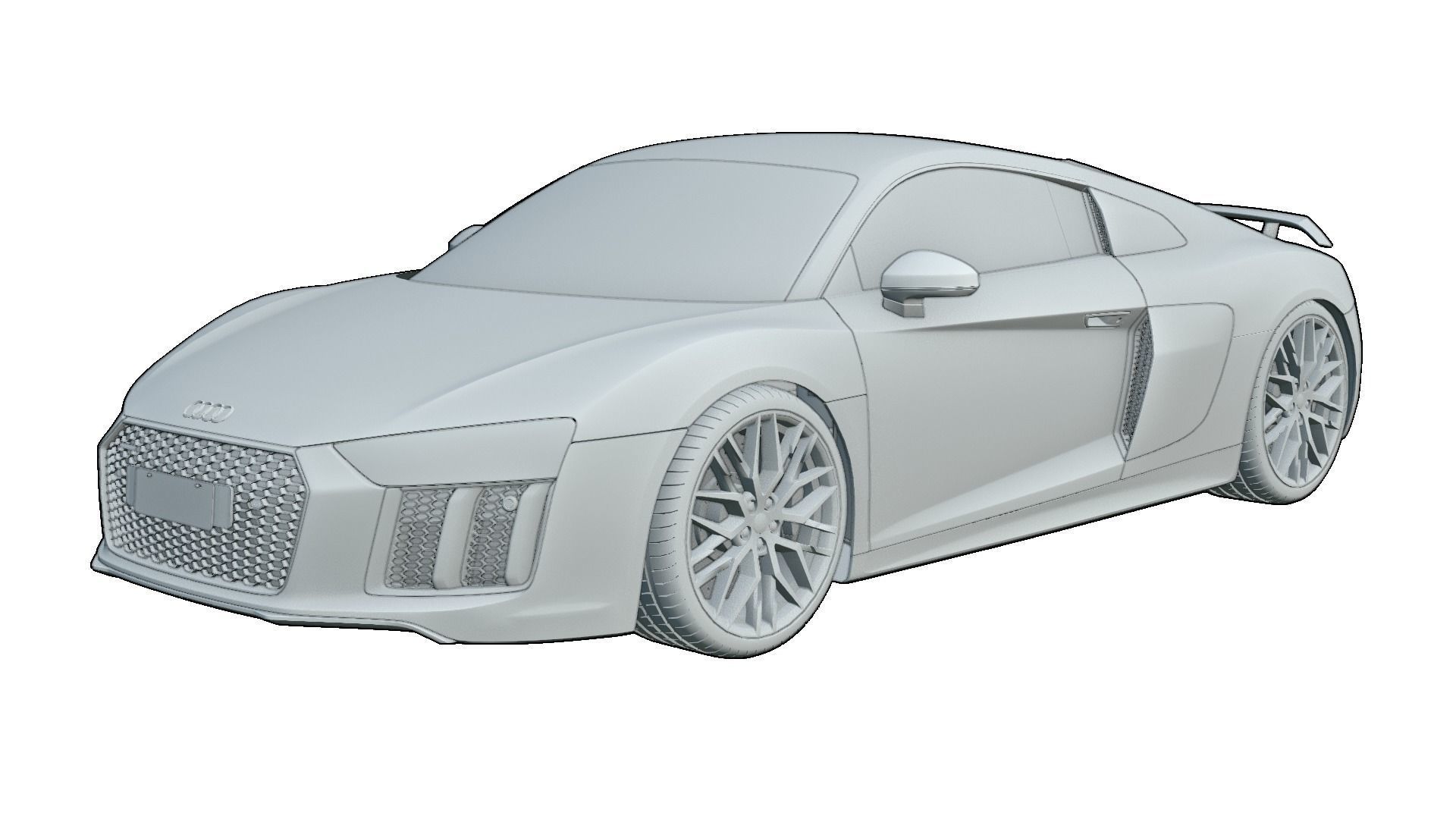 Audi R8 V10 Plus 3D model_1