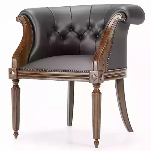 Louis XV Style Armchair 3D model