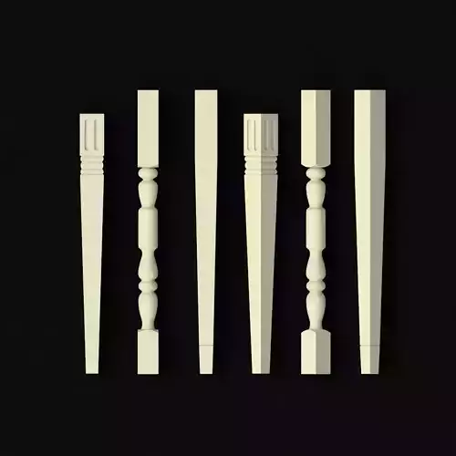 leg High quality 3d models for processing on a cnc machine 