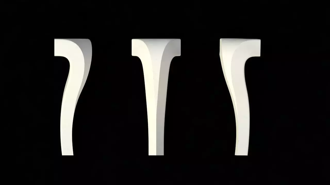 leg High quality 3d models for processing on a cnc machine  Free 3D model_0