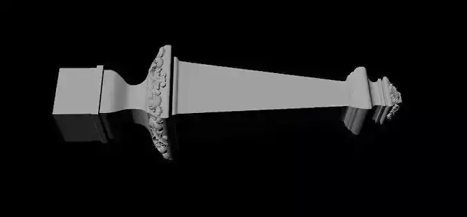 leg High quality 3d models for processing on a cnc machine 