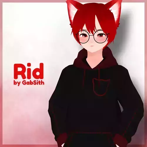 VRChat Avatar - Rid Low-poly 3D model