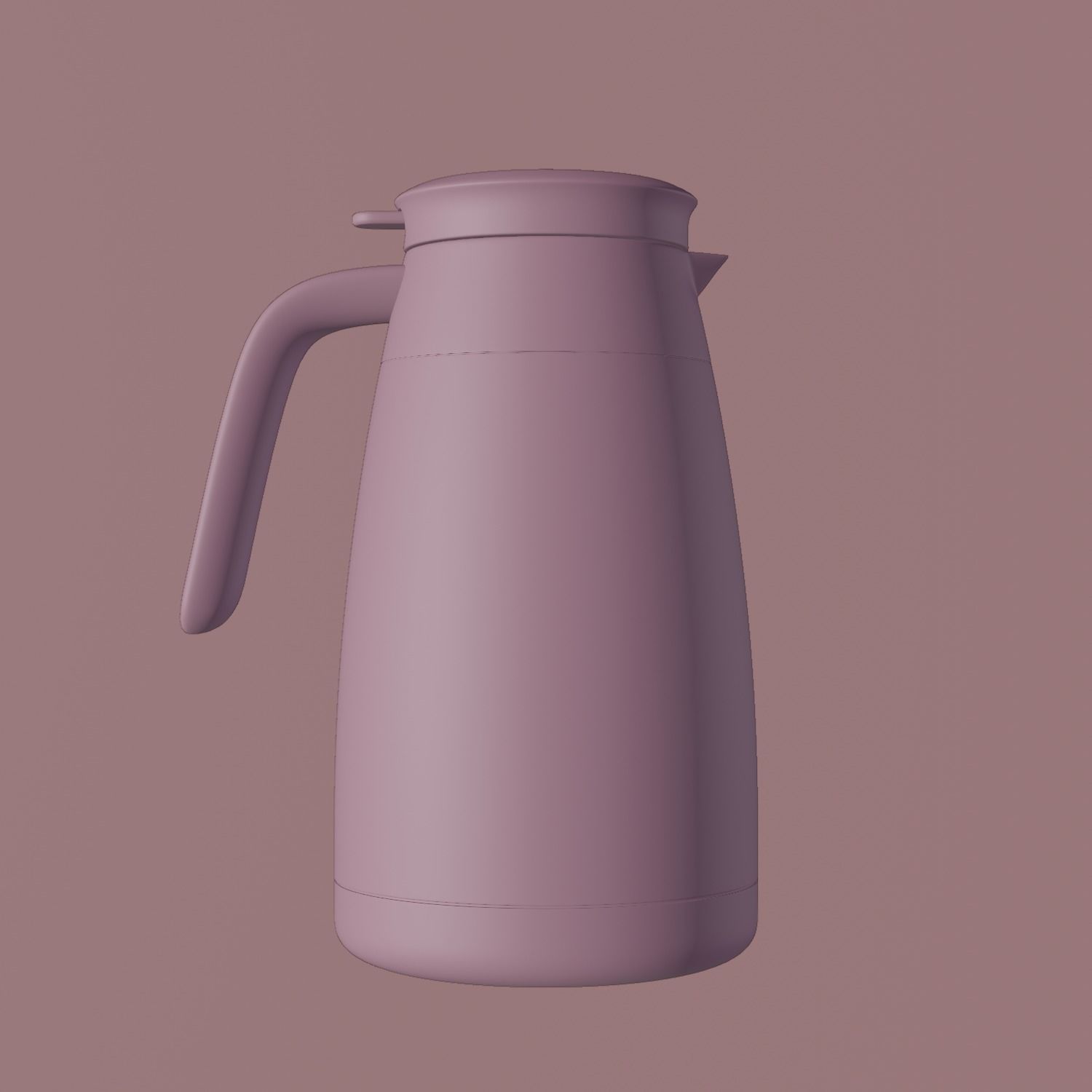 Plastic Jug Low-poly 3D model_11