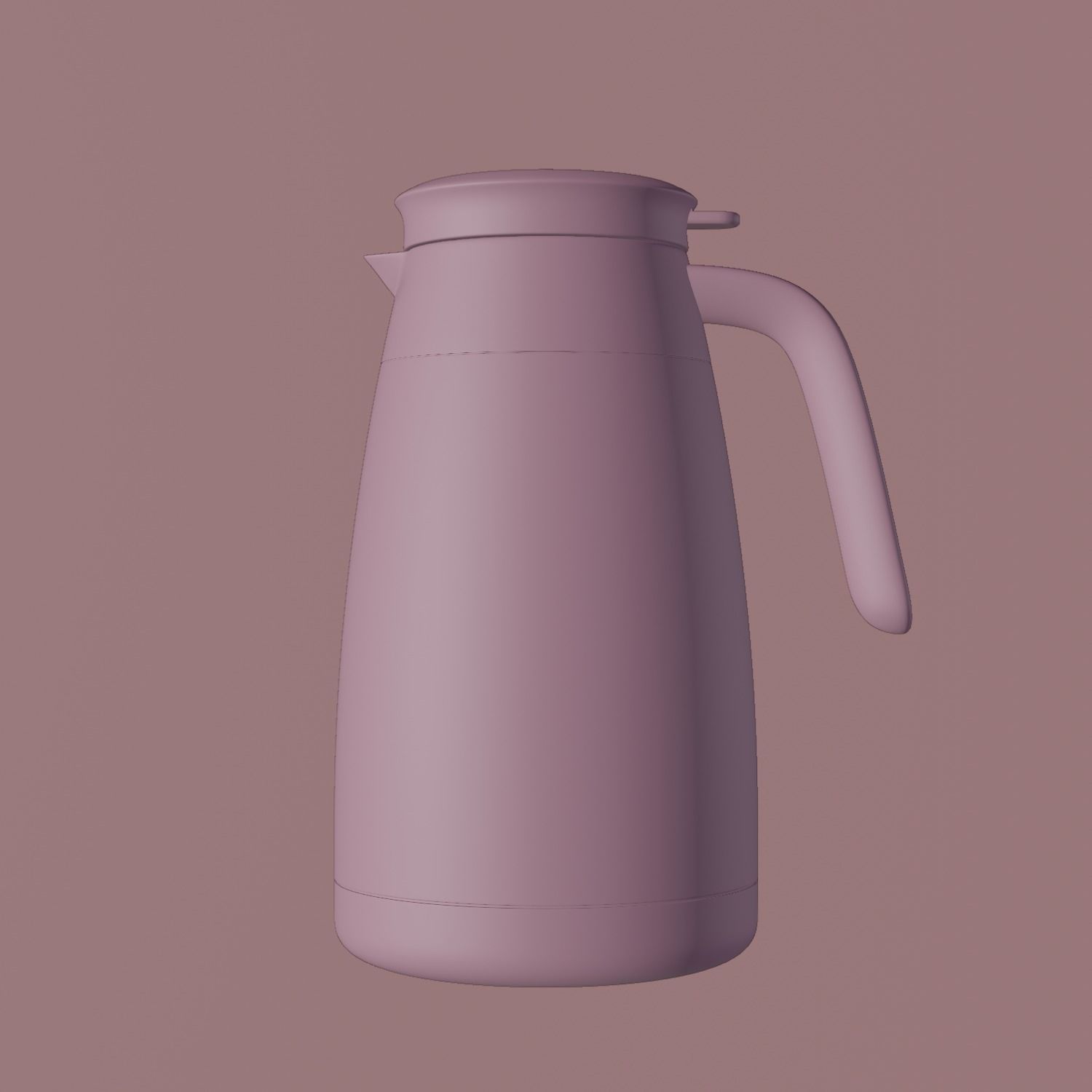 Plastic Jug Low-poly 3D model_2