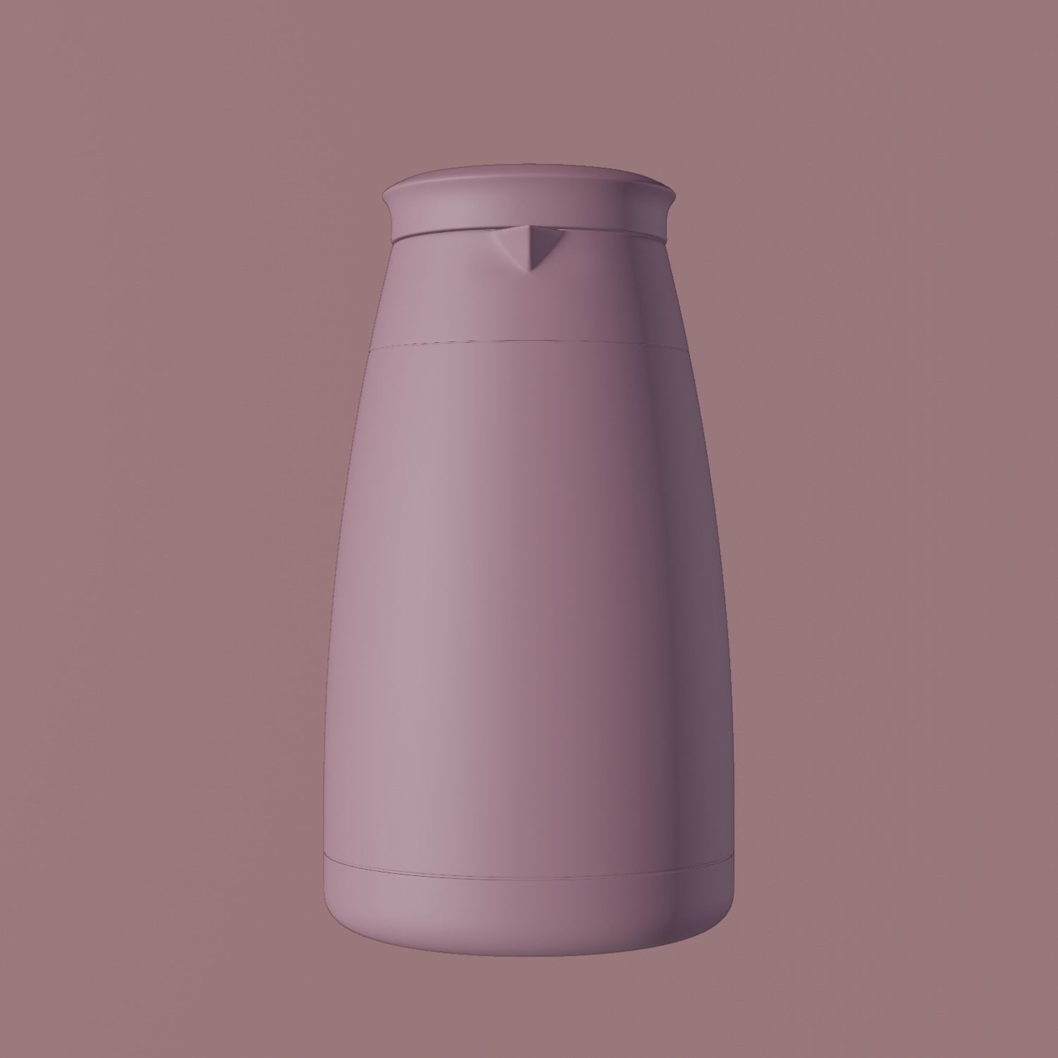 Plastic Jug Low-poly 3D model_5