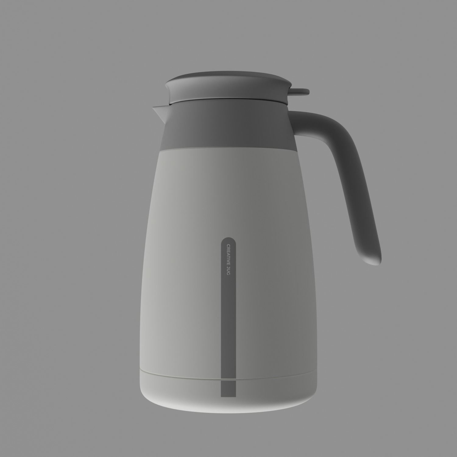 Plastic Jug Low-poly 3D model_1