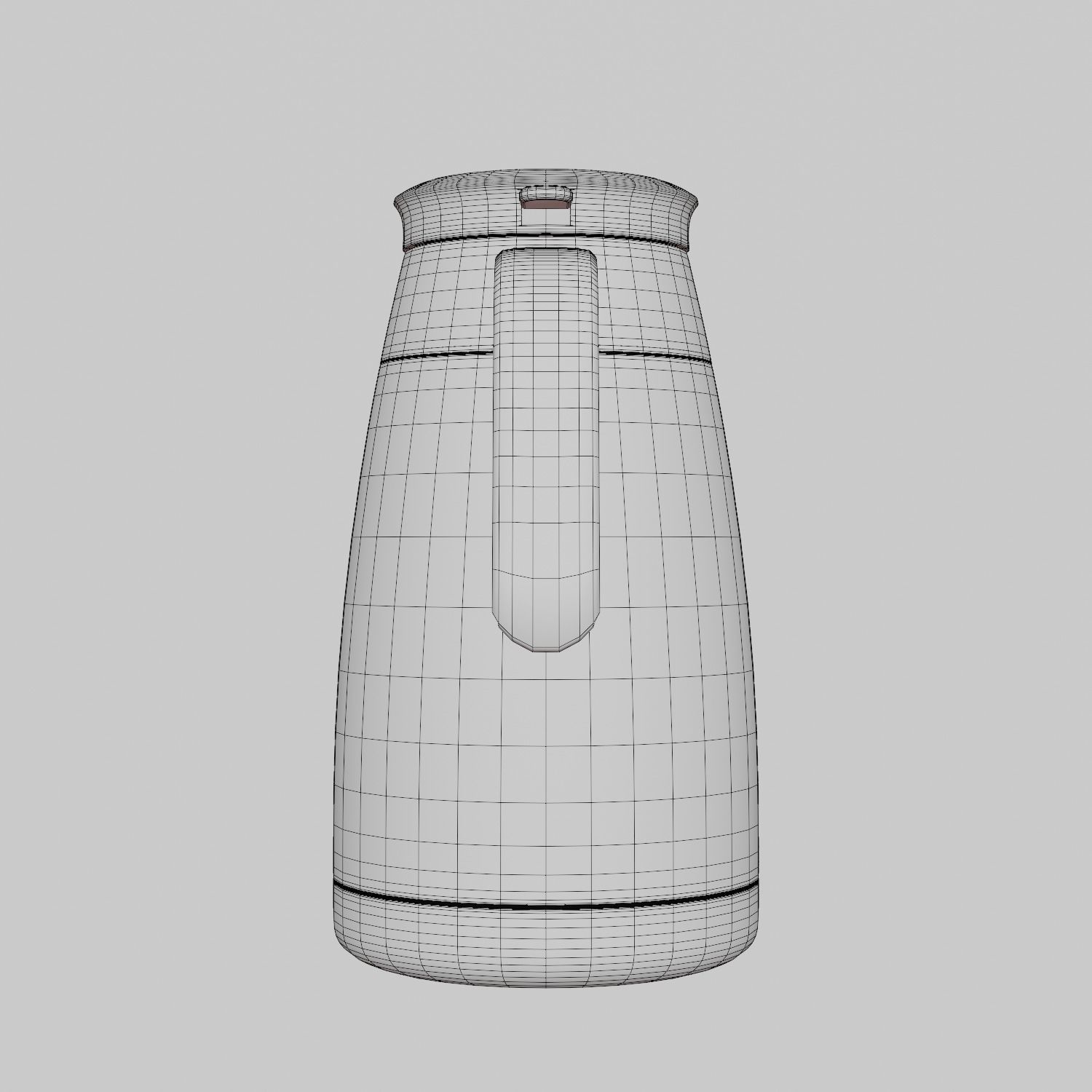 Plastic Jug Low-poly 3D model_9
