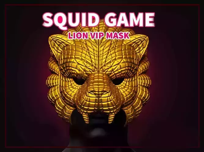 Squid Game Lion Vip Mask for Cosplay 3D print model