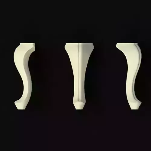 leg High quality 3d models for processing on a cnc machine 